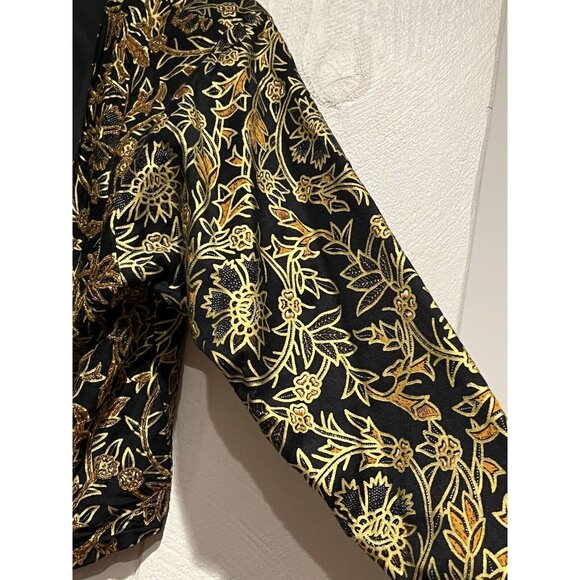 Vintage Passports of Pier 1 Imports jacket Beaded Large Women’s Cropped Floral - Picture 10 of 12